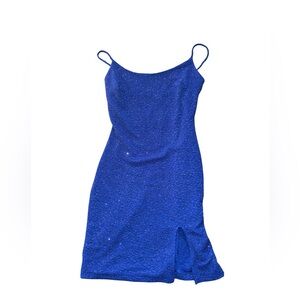 Elegant Blue Women's Dress